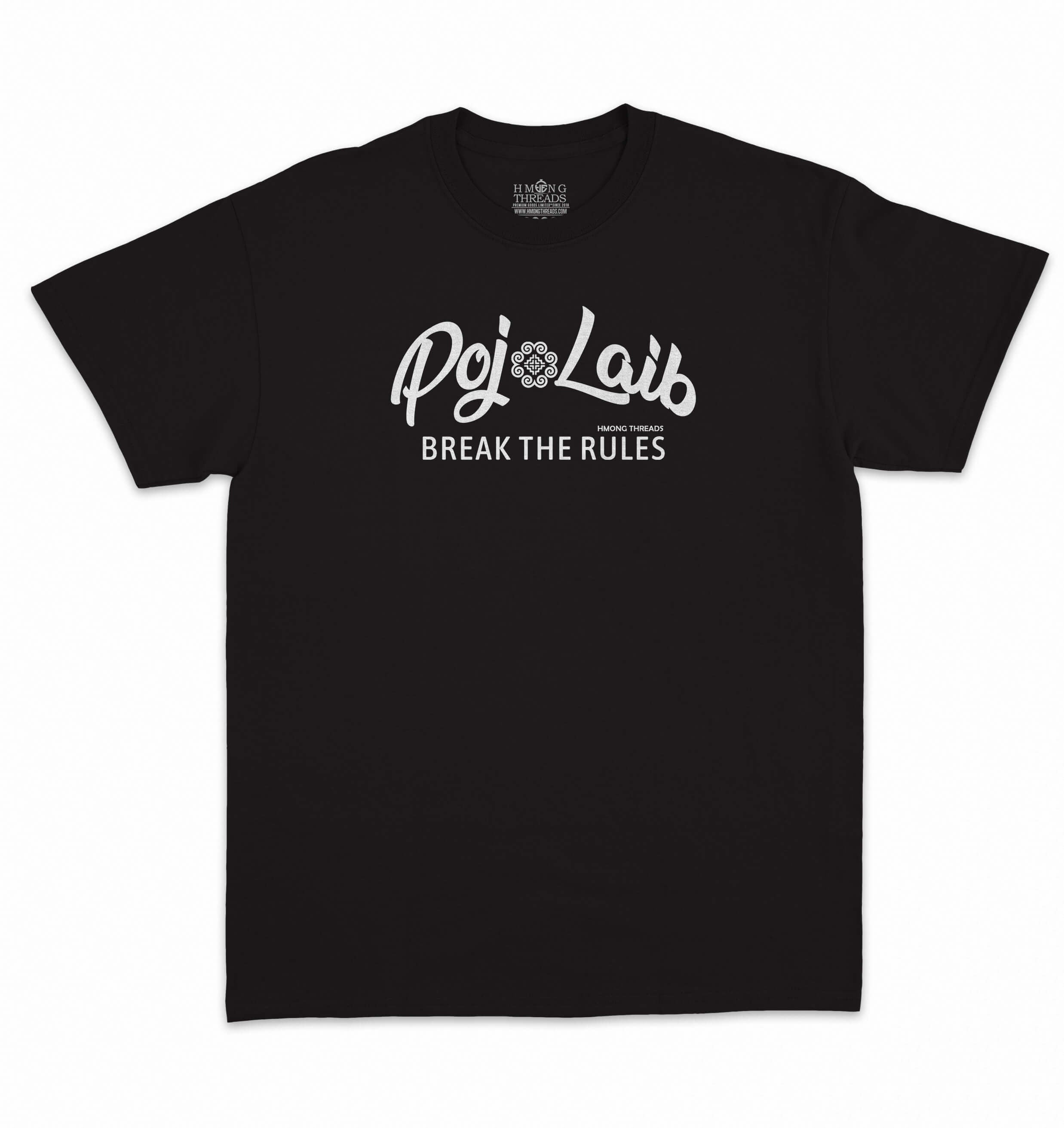 POJ LAIB - BREAK THE RULES - BLACK T-SHIRT