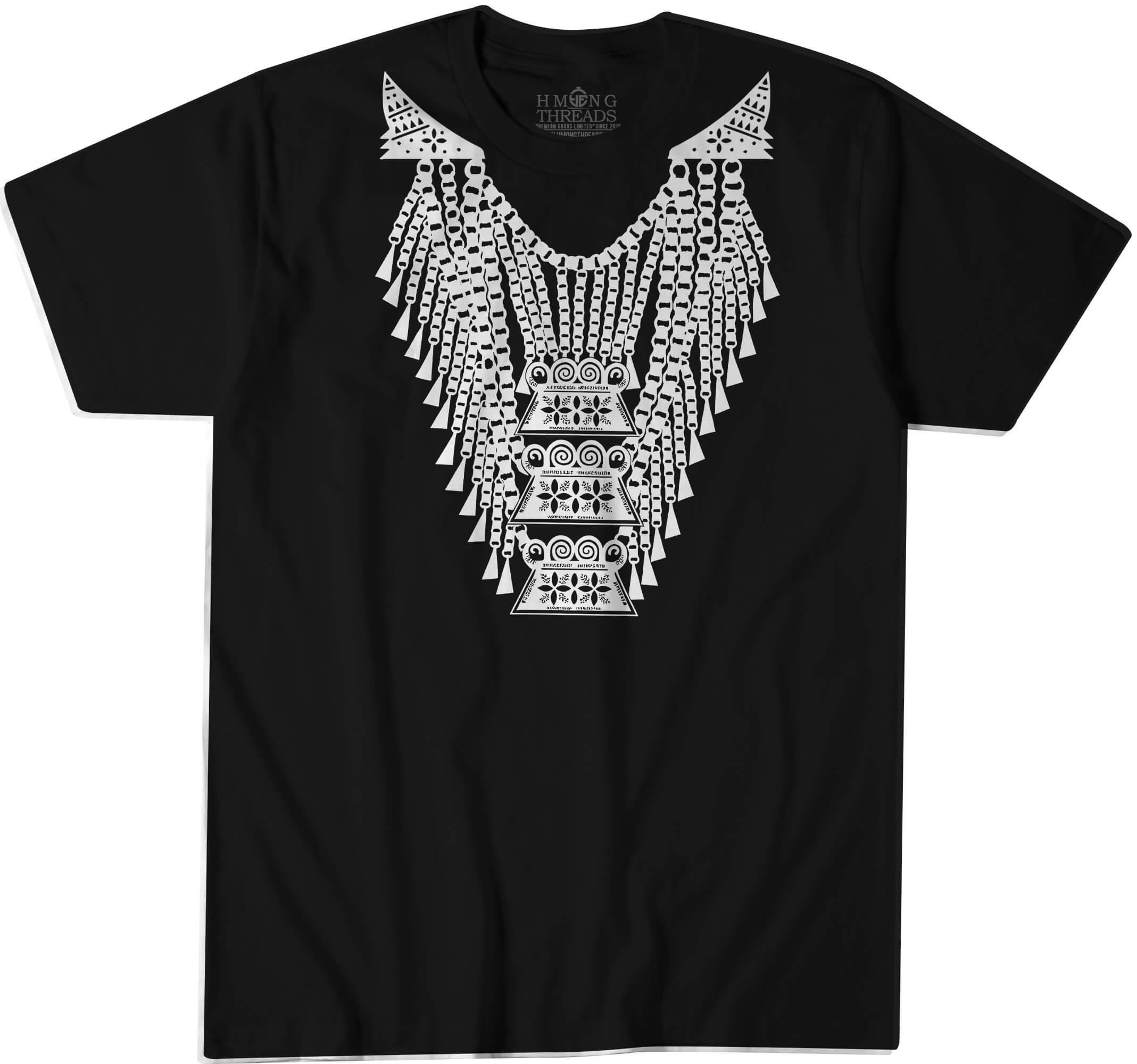 Xauv Heritage Women I Tee – Hmong Threads Premium Graphic T-Shirt Black