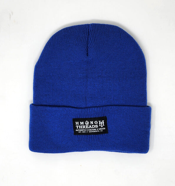 HMONG THREADS HT CUFFED BEANIE - ROYAL BLUE