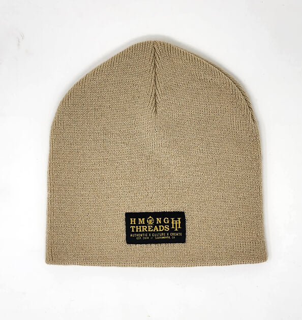 HMONG THREADS HT BEANIE - TAN