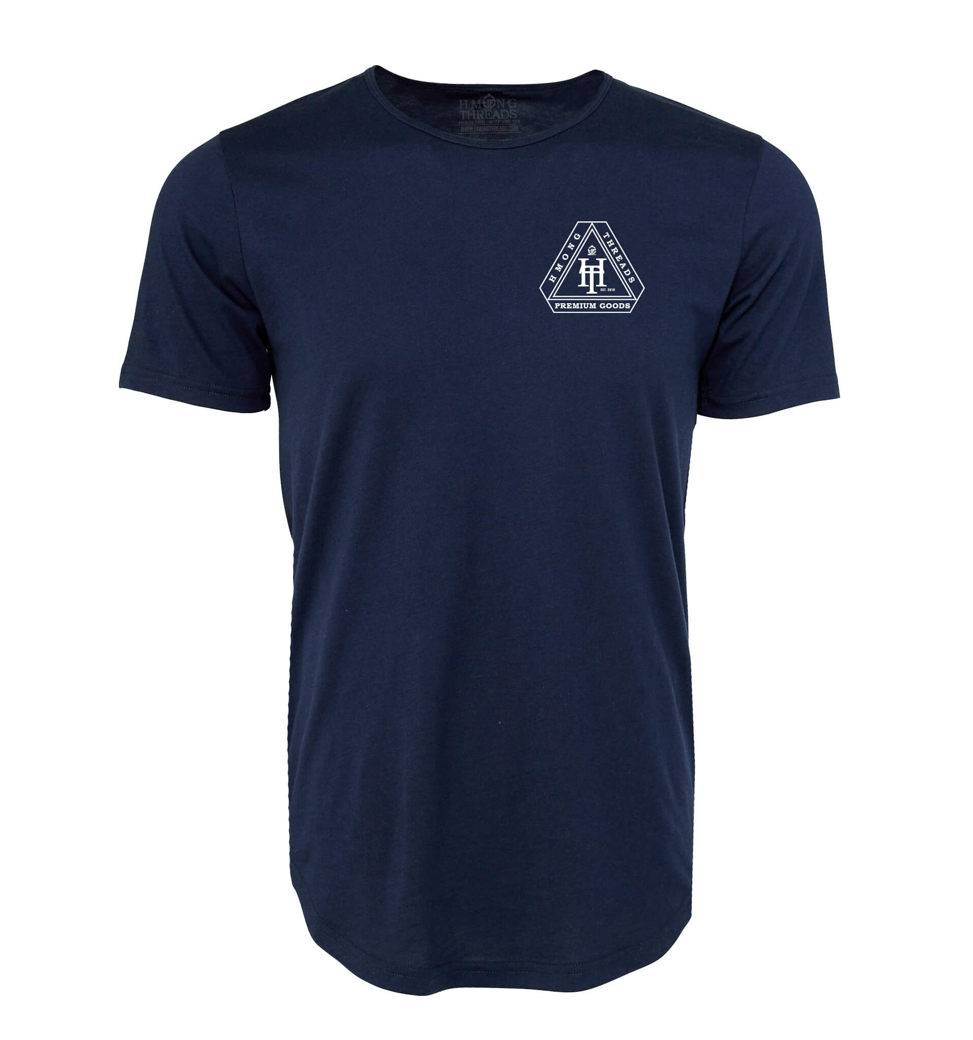 HT PREMIUM GOODS CURVED HEM TEE - NAVY