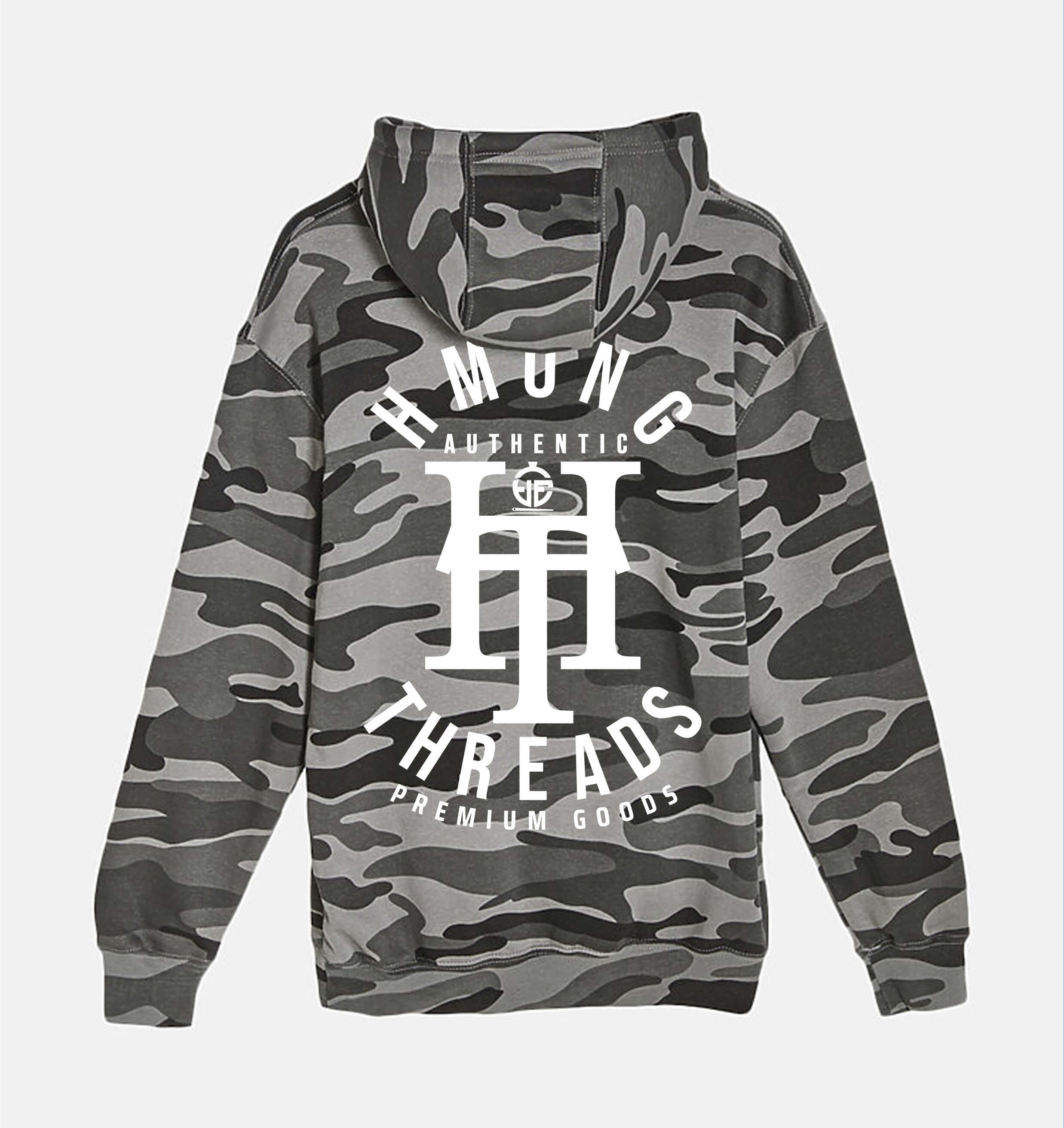 HMONG THREADS "HT" CAMO UNISEX HOODIE