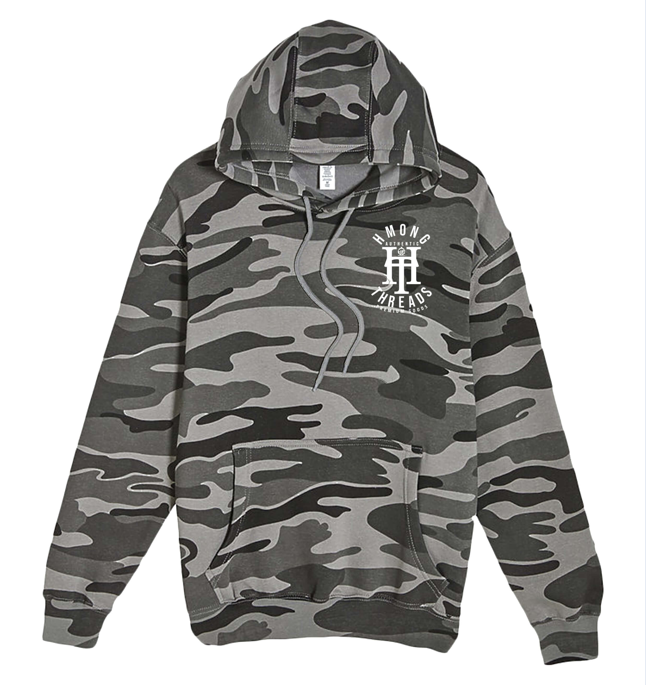 HMONG THREADS "HT" CAMO UNISEX HOODIE