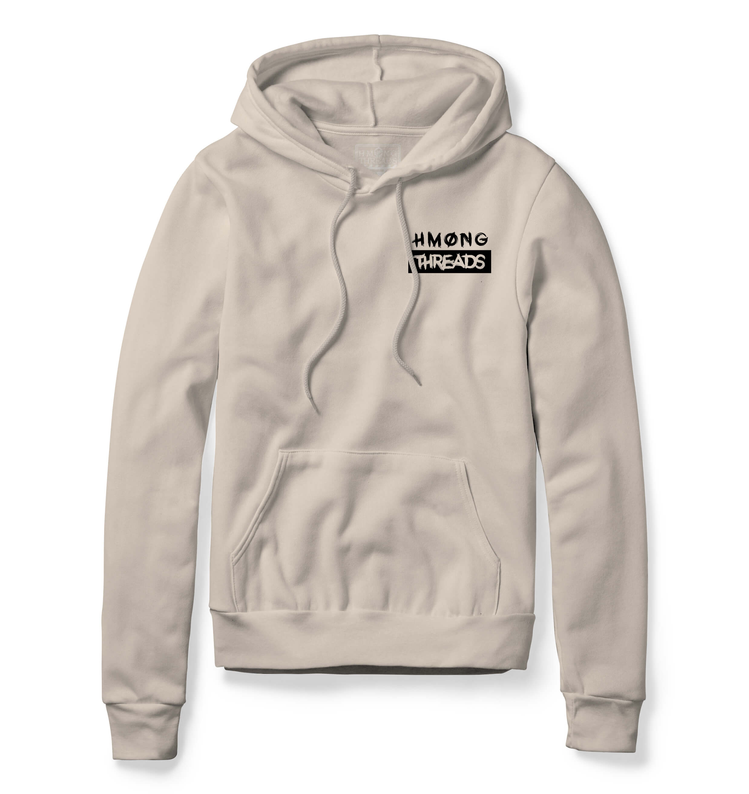 HMONG THREADS CHEST SAND UNISEX HOODIE