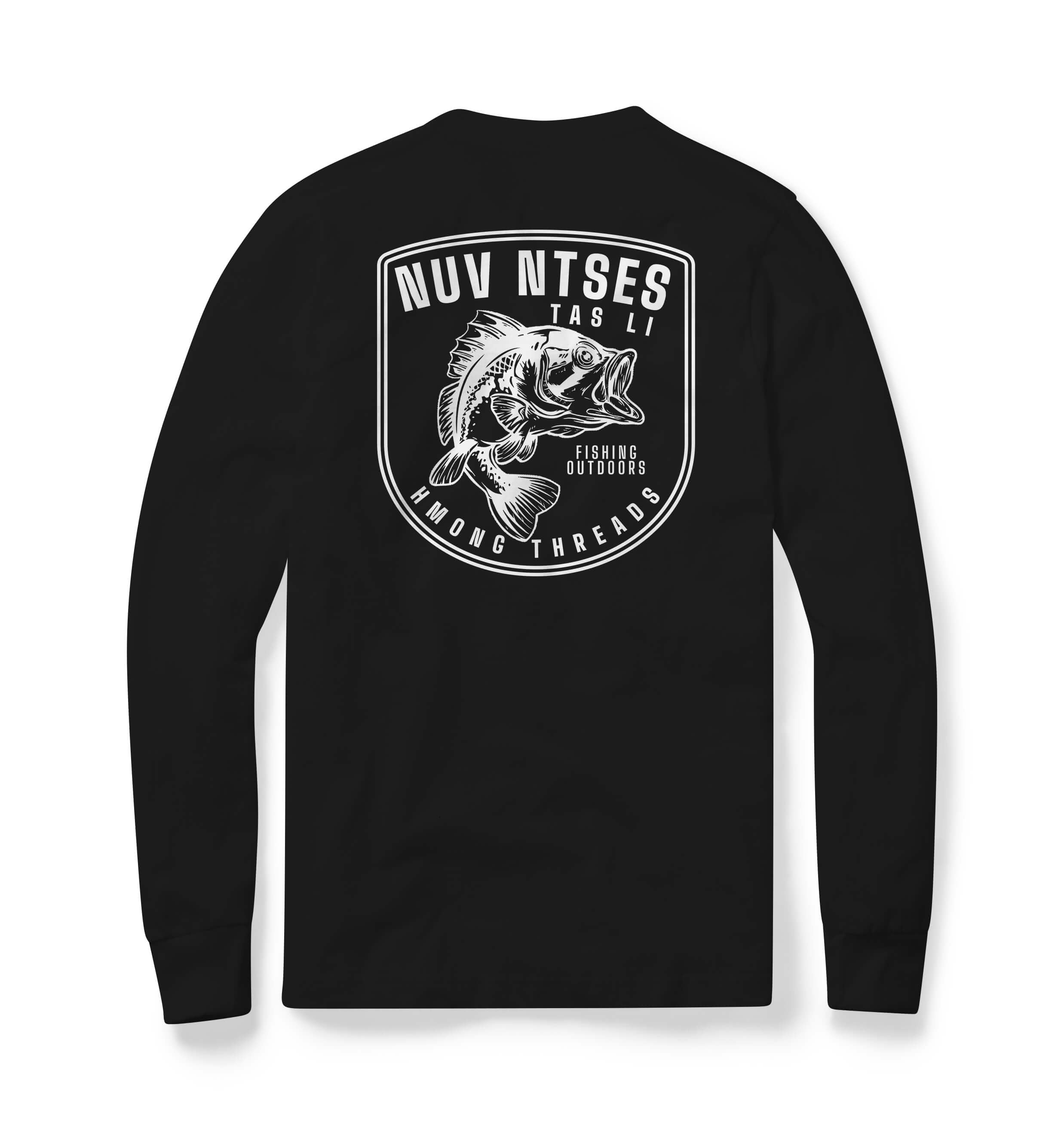 NUV NTSES TAS LI FISHING LONG SLEEVES BLACK T-SHIRT