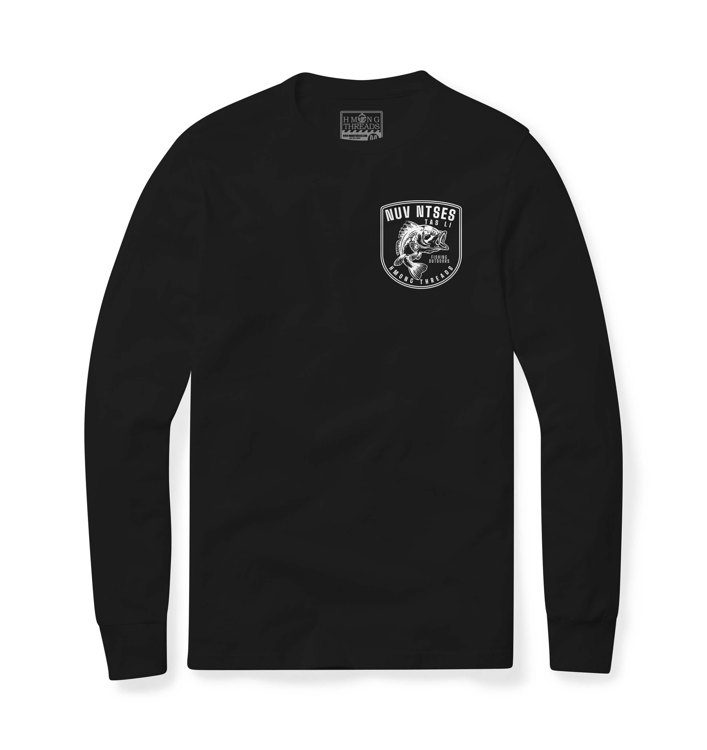NUV NTSES TAS LI FISHING LONG SLEEVES BLACK T-SHIRT
