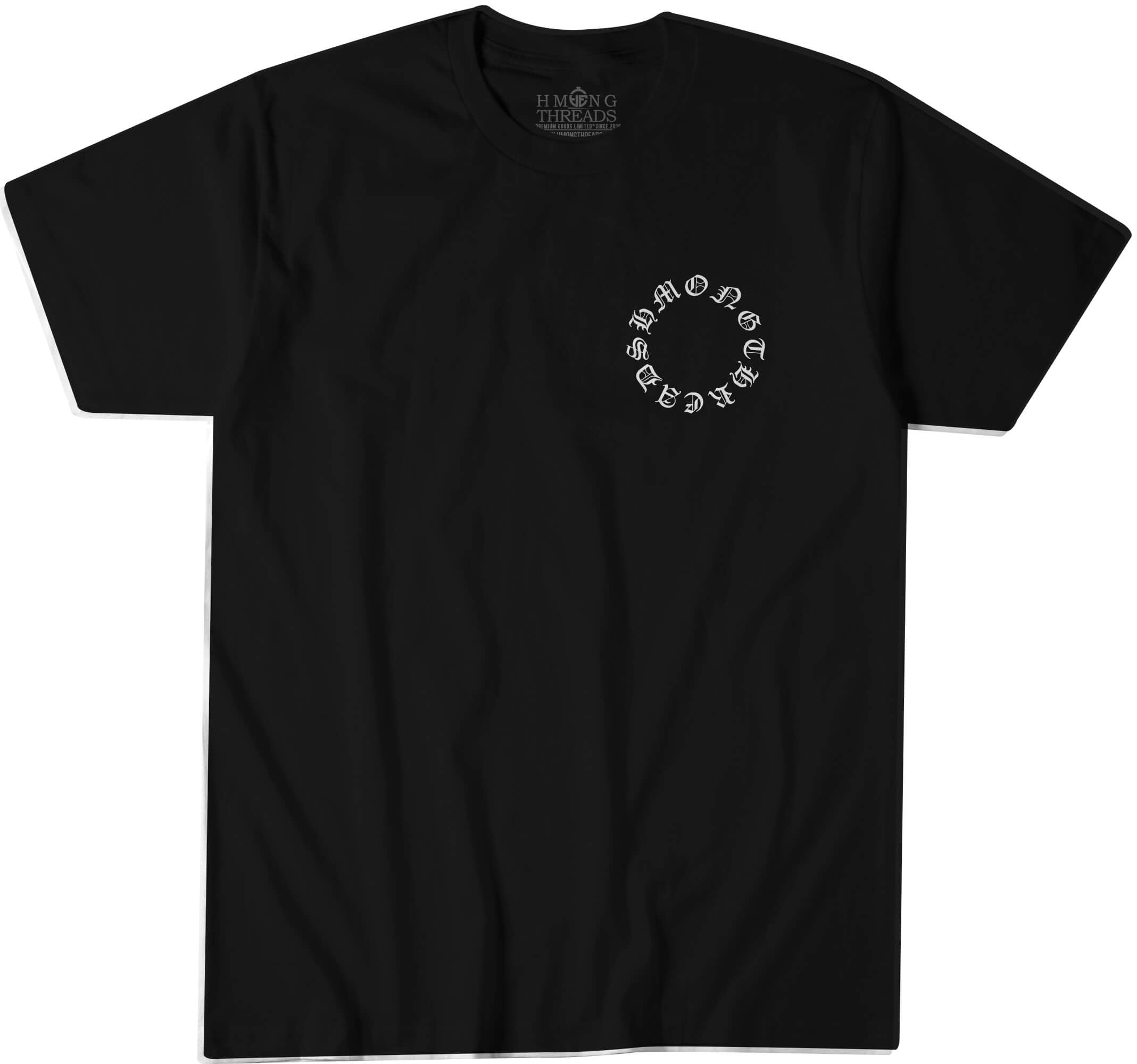 Legacy in Motion Tee – Hmong Threads Old English Circle Graphic T-Shirt