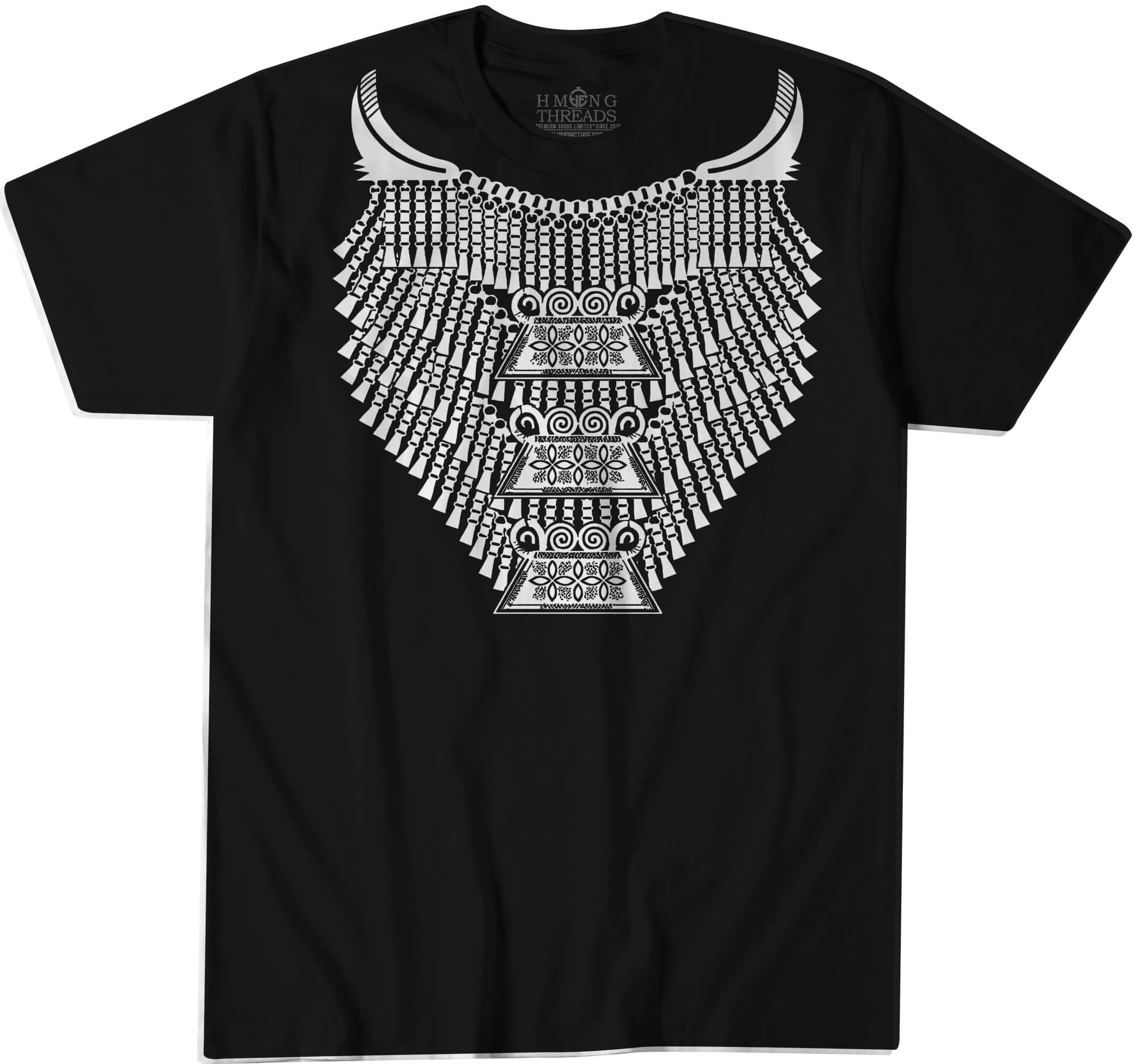 Xauv Heritage Women II Tee – Hmong Threads Premium Graphic T-Shirt Black