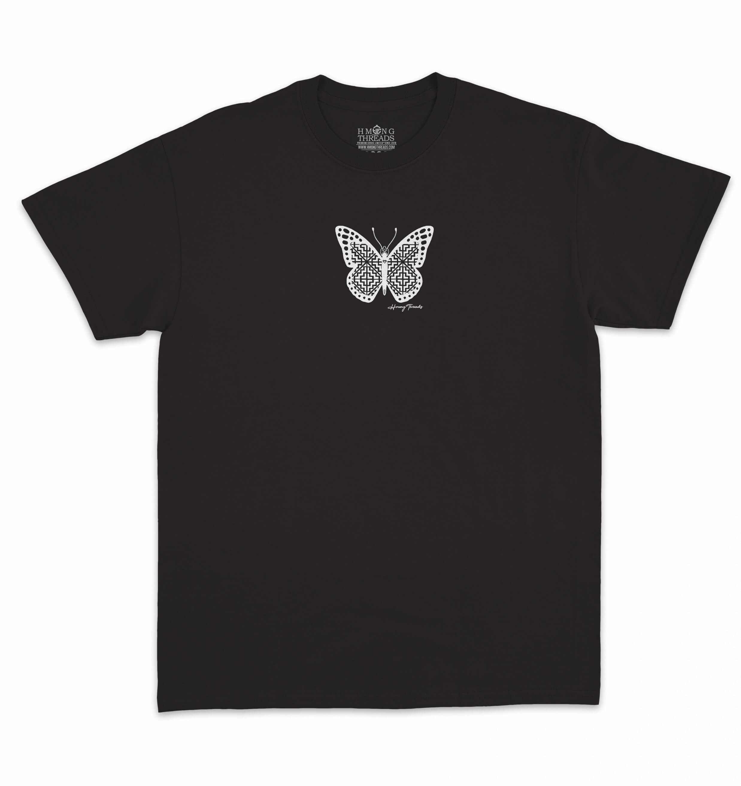 Enchanting Butterfly Hmong Motif T-Shirt